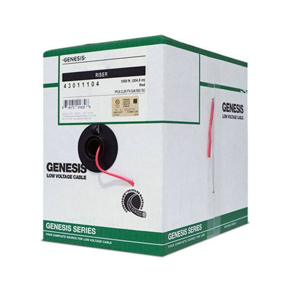 GENFPLR2X14 | Cable FPL Sólido 2×14 305 Metros Color Rojo