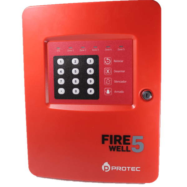PROT-8300-5 - PANEL DE ALARMA FIRE WELL 5 PROTEC
