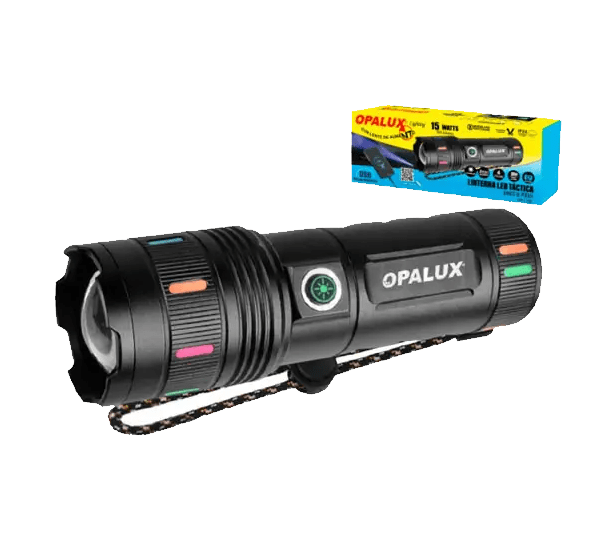 Linterna Led Táctica Recargable 15W Opalux OP-1756