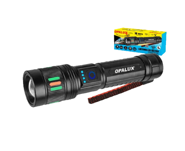 Linterna Led Táctica Recargable 10W Opalux OP-1753